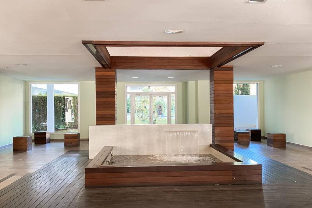 Apartamento Blue Marina - Terraza, piscina y Wifi gratis Rosas Exterior foto