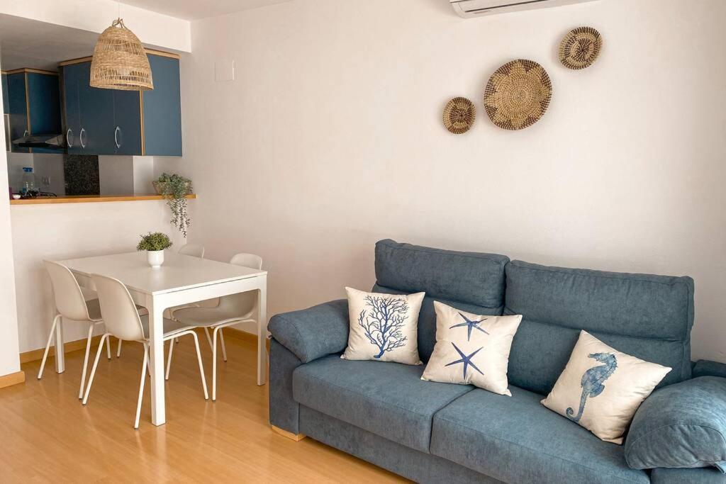 Apartamento Blue Marina - Terraza, piscina y Wifi gratis Rosas Exterior foto